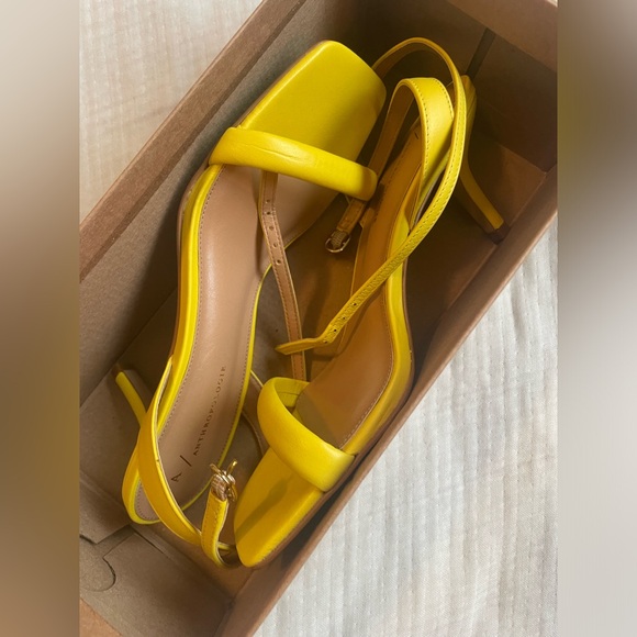 Anthropologie Yellow Low Heels - Picture 3 of 12